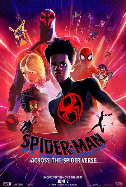 Spider-Man: Across the Spider-Verse Movie Poster Print featuring vibrant artwork.