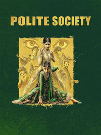 Polite Society Movie Poster Print featuring vibrant design.