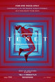 Tenet movie poster print showcasing dramatic visuals and design.