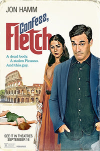 Confess, Fletch Movie Poster Print showcasing humor and charm.
