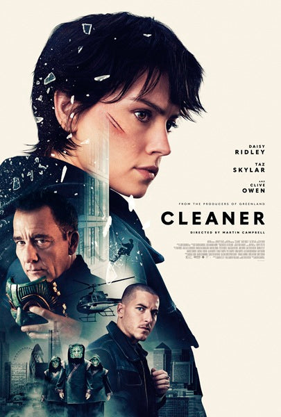 Cleaner Movie Poster Print showcasing cinematic art in vibrant colors.