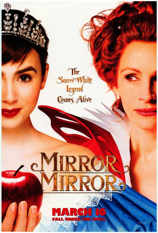 Mirror Mirror Movie Poster showcasing enchanting visuals.