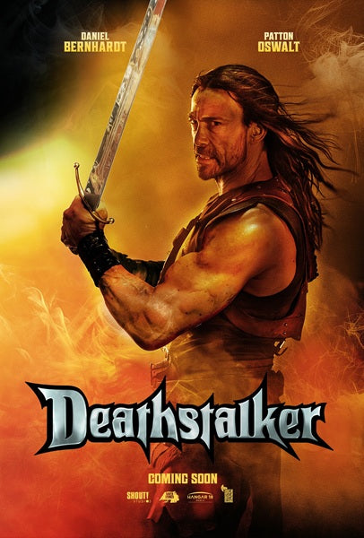 Deathstalker Movie Poster Print featuring vibrant fantasy imagery.