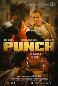 Punch Movie Poster Print featuring vibrant design and multiple size options.