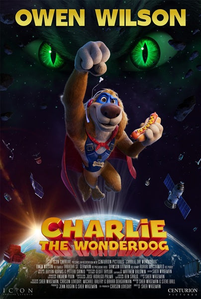 Charlie the Wonderdog Movie Poster Print showcasing the beloved canine star.