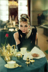 Breakfast at Tiffany's Movie Poster Print featuring Audrey Hepburn