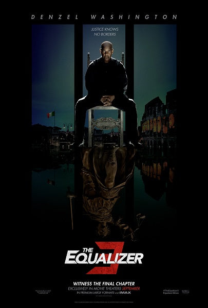 The Equalizer 3 Movie Poster Print showcasing thrilling cinematic art.