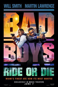 Bad Boys Ride or Die Movie Poster - Action Film Art