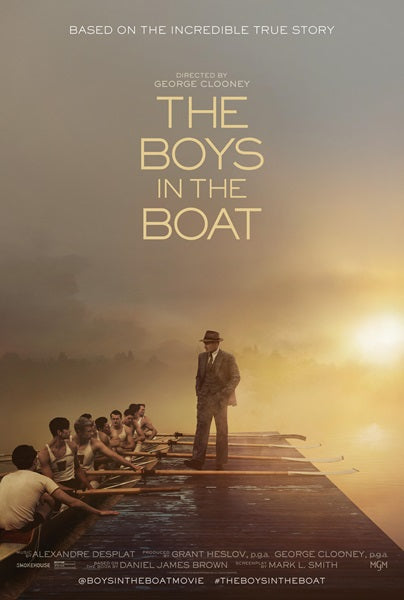 The Boys in the Boat Movie Poster Print showcasing inspirational sports story