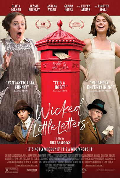 Wicked Little Letters Movie Poster Print showcasing whimsical design
