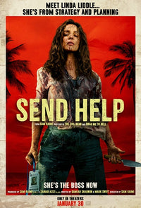 Send Help Movie Poster Print showcasing unique cinematic design.