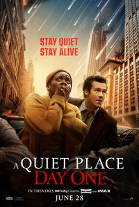 A Quiet Place Day One Movie Poster Print featuring suspenseful design.