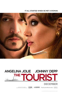 The Tourist Movie Poster in 27x40 size, featuring vibrant colors and cinematic appeal.