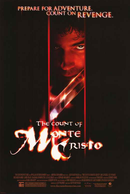 The Count of Monte Cristo Movie Poster Print showcasing dramatic artwork.