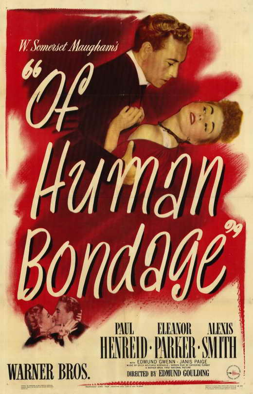 Of Human Bondage Movie Poster Print displayed in living space.
