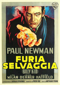 The Left-Handed Gun Movie Poster Print showcasing classic cinema art.