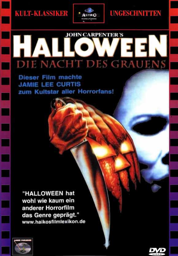 Halloween Movie Poster featuring classic horror film artwork