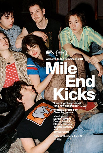 Mile End Kicks Movie Poster Print showcasing vibrant cinematic art