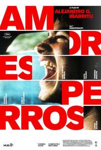 Amores Perros Movie Poster Print featuring emotional film imagery.