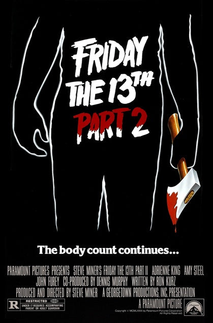 Friday the 13th Part 2 Movie Poster Print