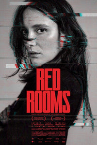 Red Rooms Movie Poster showcasing vibrant colors and captivating design.