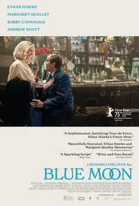 Blue Moon Movie Poster featuring a stunning visual representation of a blue moon.