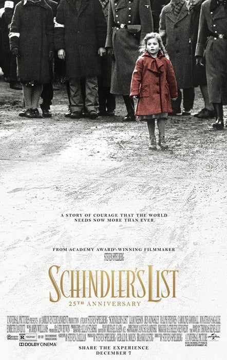 Schindler's List Movie Poster Print showcasing iconic film imagery.
