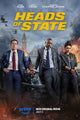 Heads of State movie poster print showcasing vibrant colors and cinematic design.