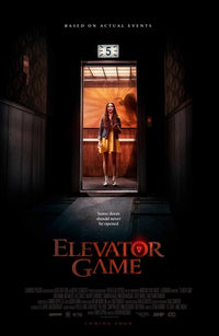 Elevator Game Movie Poster Print featuring suspenseful artwork.
