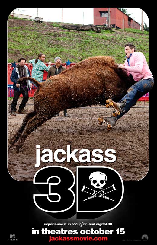 Jackass 3-D Movie Poster 27 x 40 Print