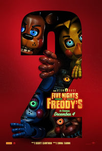 Five Nights at Freddy's 2 Movie Poster Print featuring horror game characters