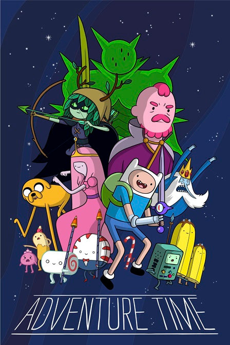 Adventure Time movie poster featuring Finn and Jake from the animated series.