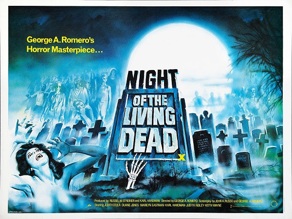 Night of the Living Dead Movie Poster Print - Classic Horror Film Art