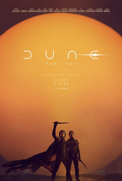 Dune Part Two Movie Poster Print showcasing epic science fiction art.