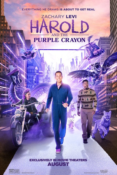 Harold and the Purple Crayon Movie Poster Print featuring whimsical art.