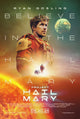 Project Hail Mary movie poster print showcasing vibrant colors and striking design.