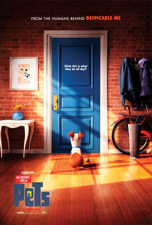 The Secret Life of Pets Movie Poster Print featuring colorful animated pets.