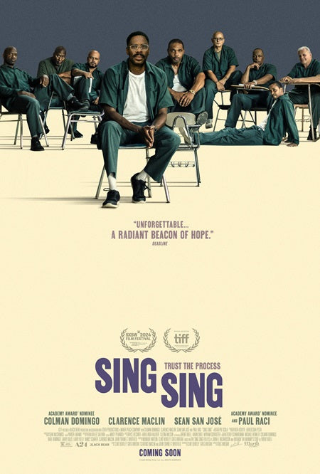 Sing Sing Movie Poster Print showcasing vibrant colors and iconic imagery.