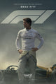 F1 The Movie Poster Print showcasing thrilling Formula 1 racing.