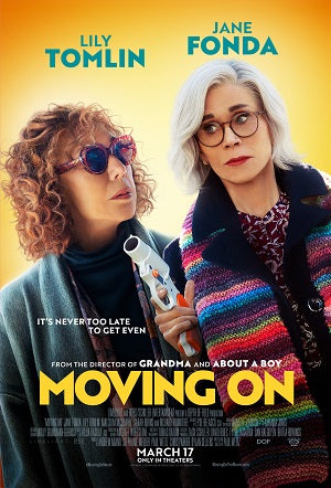 Moving On Movie Poster Print featuring vibrant design.