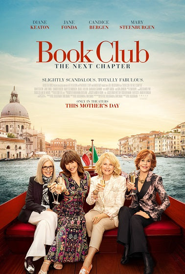 Book Club The Next Chapter Movie Poster Print featuring friends on an adventure.