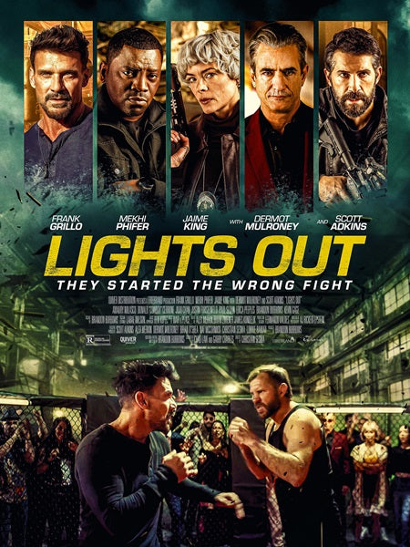 Lights Out Movie Poster Print - Suspenseful and eerie artwork for horror fans.