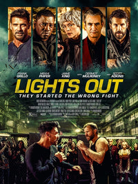 Lights Out Movie Poster Print - Suspenseful and eerie artwork for horror fans.