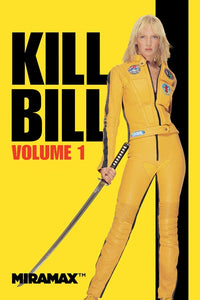 Kill Bill Vol. 1 Movie Poster featuring striking visuals from Quentin Tarantino's film.