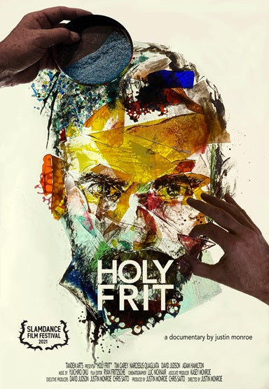 Holy Frit Movie Poster Print showcasing vibrant colors and artistic design.
