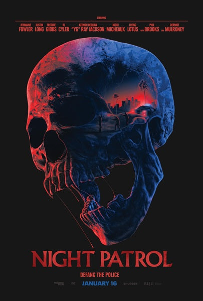 Night Patrol Movie Poster Print showcasing dynamic imagery and colors.