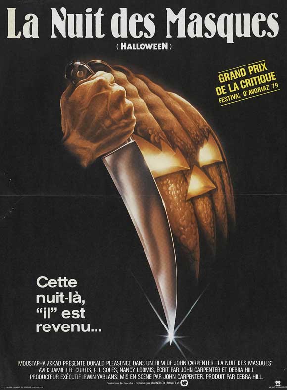 Halloween Movie Poster Print featuring iconic horror film design.