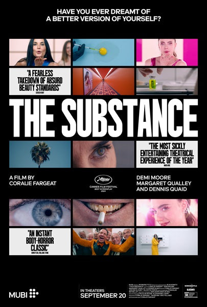 The Substance Movie Poster Print showcasing cinematic art.