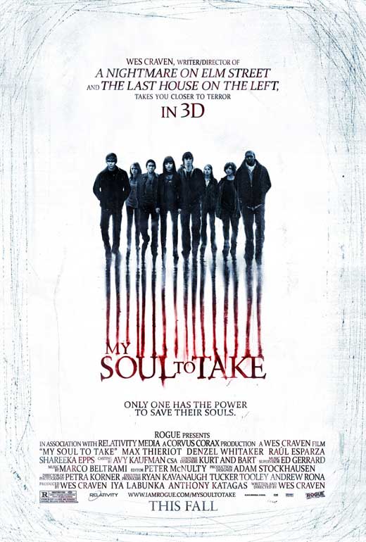 My Soul to Take Movie Poster Print showcasing horror film art.