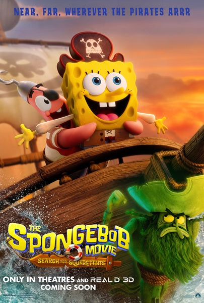 The Spongebob Movie Search for Squarepants vibrant poster art